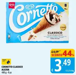 Tigros Cornetto classico algida offerta