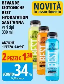 Tigros Bevande isotoniche best hydratation sant'anna offerta