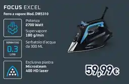 Unieuro Rowenta focus excel ferro a vapore Mod. DW5310 offerta