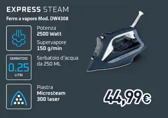Rowenta express steam ferro a vapore Mod. DW4308