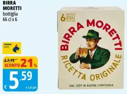 Tigros BIRRA MORETTI offerta