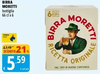 Tigros BIRRA MORETTI offerta