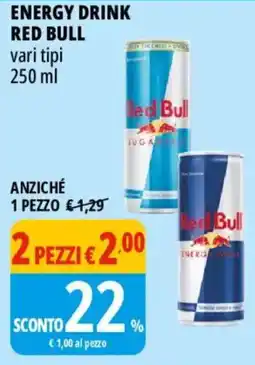 Tigros Energy drink red bull offerta