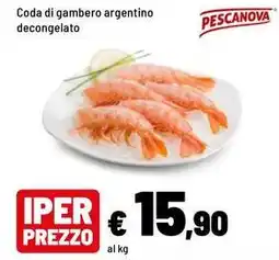 Iper La Grande Coda di gambero argentino decongelato offerta