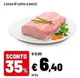 Iper La Grande Lonza di suino a pezzi offerta