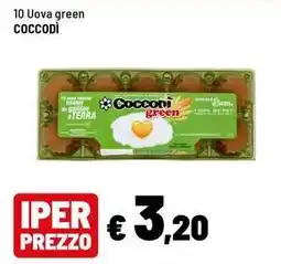 Iper La Grande 10 Uova green COCCODÌ offerta