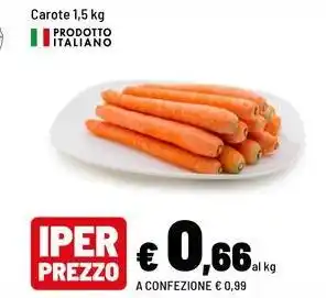 Iper La Grande Carote offerta
