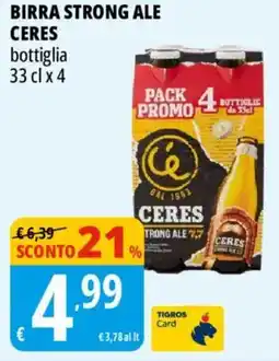 Tigros Birra strong ale ceres offerta