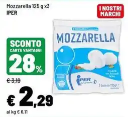 Iper La Grande Mozzarella Iper offerta