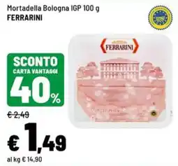 Iper La Grande Mortadella Bologna IGP Ferrarini offerta