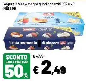Iper La Grande Yogurt intero o magro Müller offerta