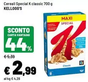 Iper La Grande Cereali Special K classic Kellogg's offerta