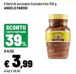 Iper La Grande Filetti di acciughe Cantabriche Angelo Parodi offerta