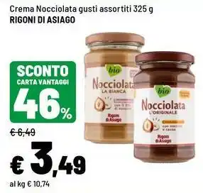 Iper La Grande Crema Nocciolata Rigoni di Asiago offerta