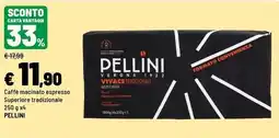 Iper La Grande Caffè macinato espresso Superiore tradizionale Pellini offerta