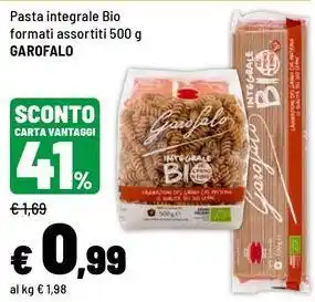 Iper La Grande Pasta integrale Bio Garofalo offerta