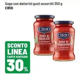 Iper La Grande Sugo con datterini Cirio offerta