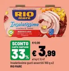 Iper La Grande Insalatissime Rio Mare offerta