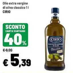 Iper La Grande Olio extra vergine di oliva classico Cirio offerta