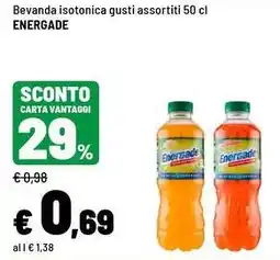 Iper La Grande Bevanda isotonica Energade offerta