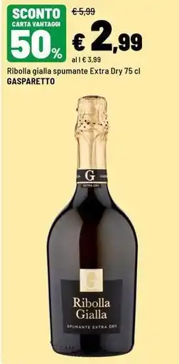 Iper La Grande Ribolla gialla spumante Extra Dry Gasparetto offerta