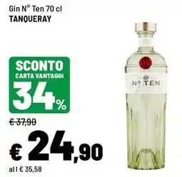 Iper La Grande Gin N° Ten Tanqueray offerta