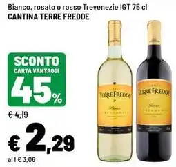 Iper La Grande Bianco, rosato o rosso Trevenezie IGT Cantina Terre Fredde offerta