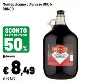 Iper La Grande Montepulciano d'Abruzzo DOC Ronco offerta