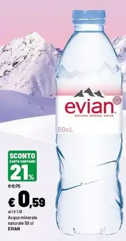Iper La Grande Acqua minerale naturale EVIAN offerta