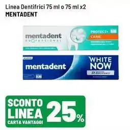 Iper La Grande Linea Dentifrici o Mentadent offerta