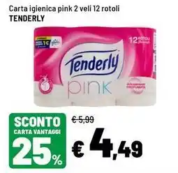 Iper La Grande Carta igienica pink Tenderly offerta