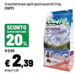 Iper La Grande Crocchette per gatti Ciuffi offerta