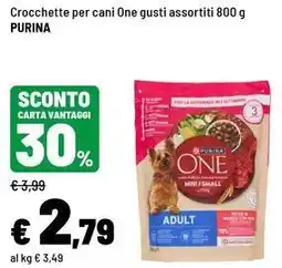 Iper La Grande Crocchette per cani One Purina offerta