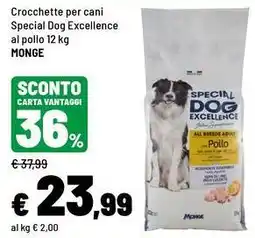 Iper La Grande Crocchette per cani Special Dog Excellence Monge offerta