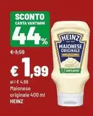 Iper La Grande Maionese originale Heinz offerta