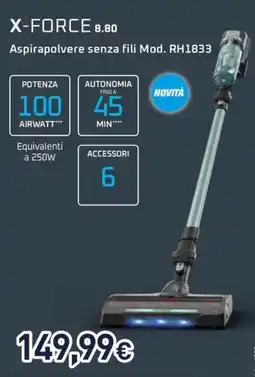 Unieuro Rowenta x-force 8.80 offerta