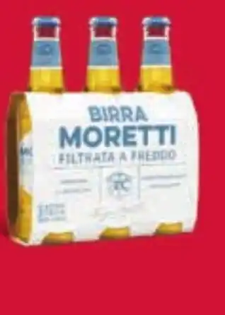 Birra moretti filtrata a freddo