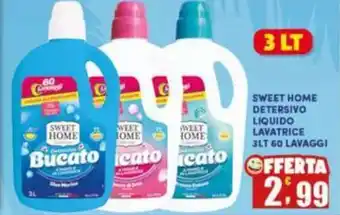 Sweet home detersivo liquido lavatrice