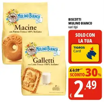 Tigros Biscotti mulino bianco offerta