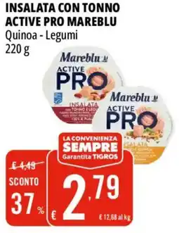 Tigros Insalata con tonno active pro mareblu offerta