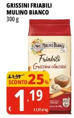 Tigros Grissini friabili mulino bianco offerta