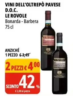 Tigros Vini dell'oltrepò pavese d.o.c. le rovole offerta