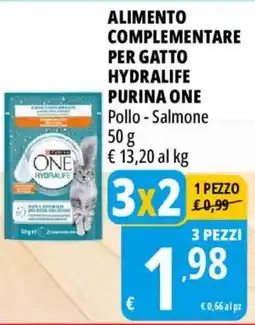 Tigros Alimento complementare per gatto hydralife purina one offerta