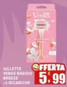Maury's Gillette venus rasoio breeze +2 ricariche offerta