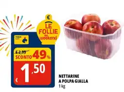 Tigros Nettarine a polpa gialla offerta