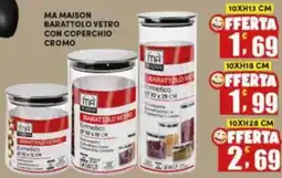 Maury's Ma maison barattolo vetro con coperchio cromo offerta