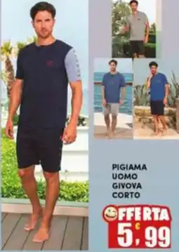 Maury's Pigiama uomo givova corto offerta