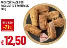 Galassia Focacciasnack con prosciutto e formaggio offerta