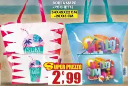 Maury's Borsa mare +pochette offerta