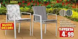 Maury's Cuscino ma maison malta schienale basso offerta